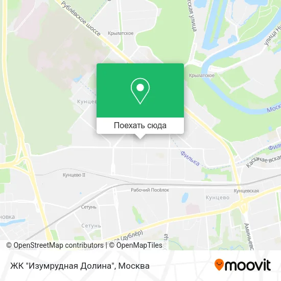 Карта ЖК "Изумрудная Долина"