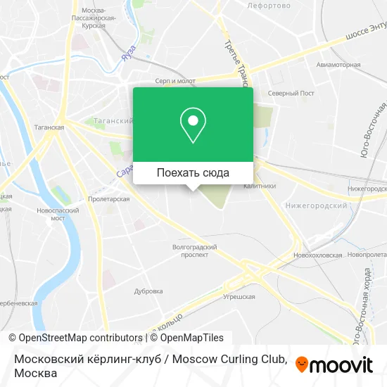 Карта Московский кёрлинг-клуб / Moscow Curling Club