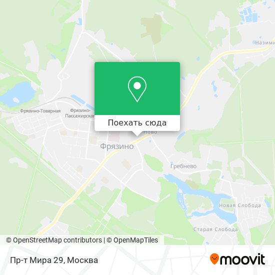 Карта Пр-т Мира 29