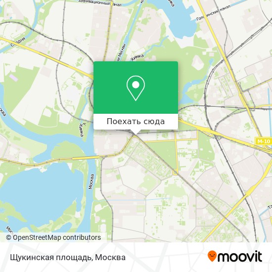 Карта Щукинская площадь