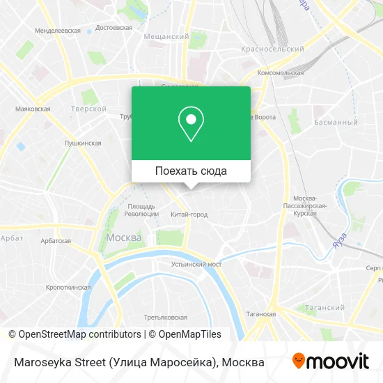 Карта Maroseyka Street (Улица Маросейка)