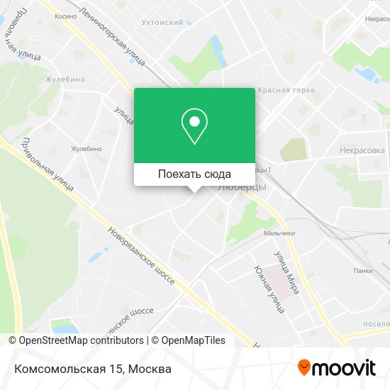 Карта Комсомольская 15