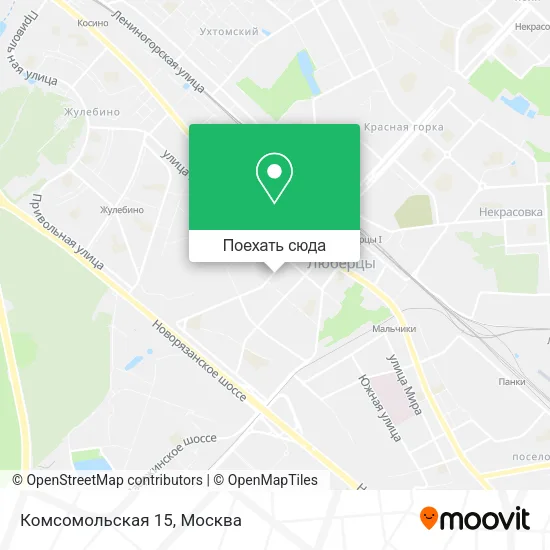 Карта Комсомольская 15