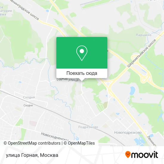 Карта улица Горная