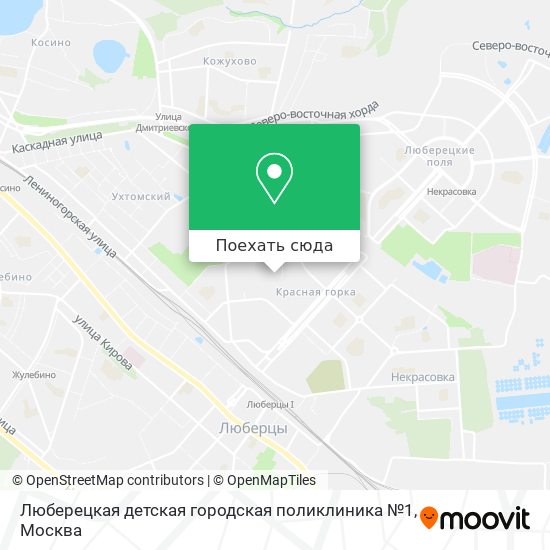 Карта Люберецкая детская городская поликлиника №1