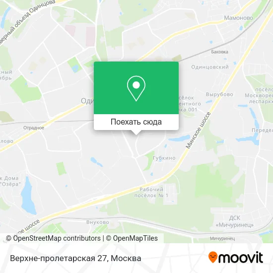 Карта Верхне-пролетарская 27
