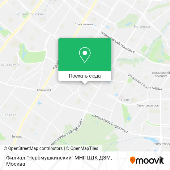 Карта Филиал "Черёмушкинский" МНПЦДК ДЗМ