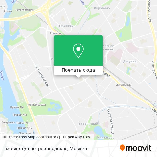 Карта москва ул петрозаводская