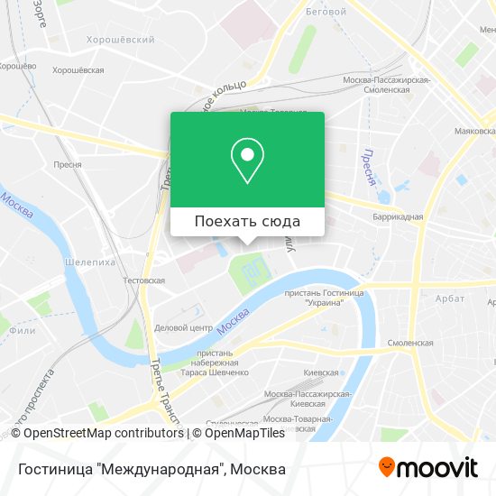 Карта Гостиница "Международная"