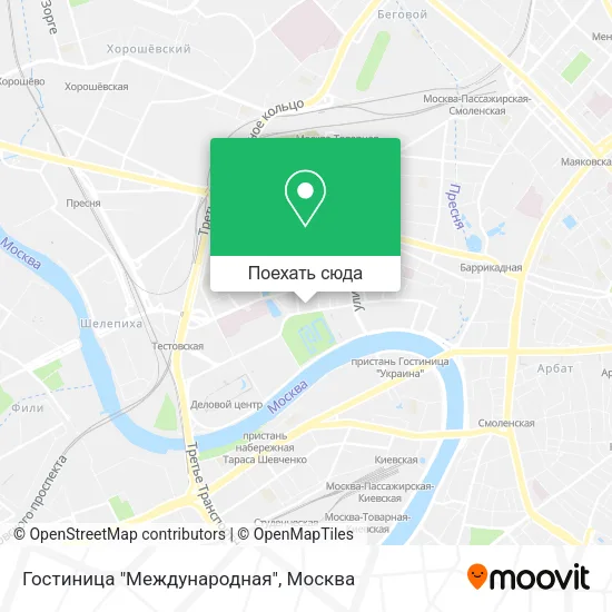 Карта Гостиница "Международная"