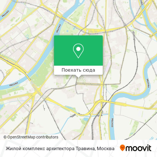 Карта Жилой комплекс архитектора Травина