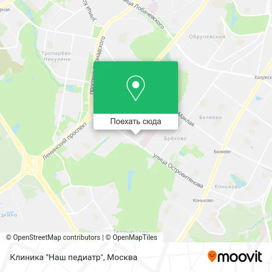 Карта Клиника "Наш педиатр"