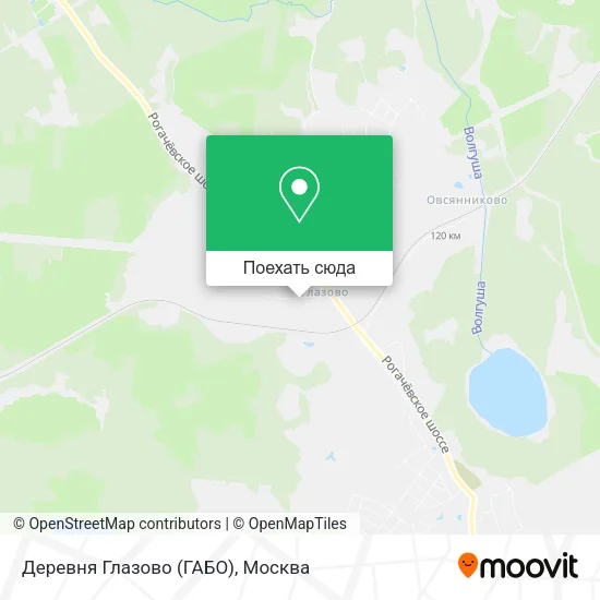 Карта Деревня Глазово (ГАБО)