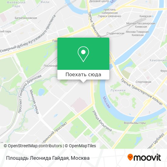 Карта Площадь Леонида Гайдая