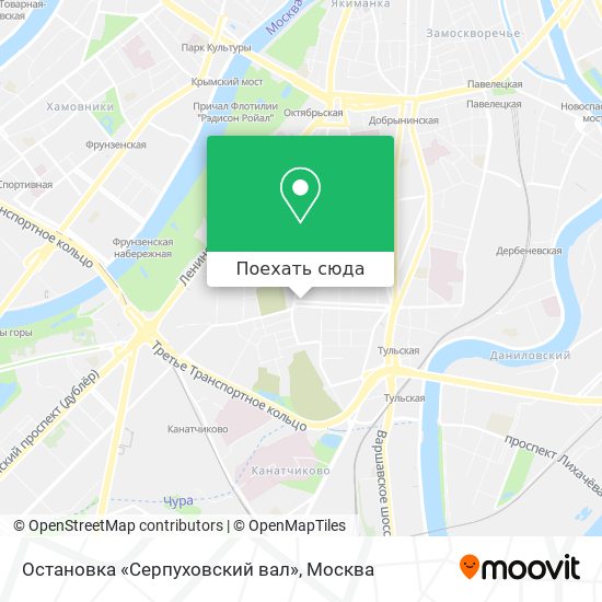 Карта Остановка «Серпуховский вал»