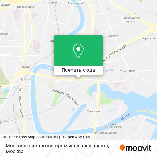 Карта Московская торгово-промышленная палата