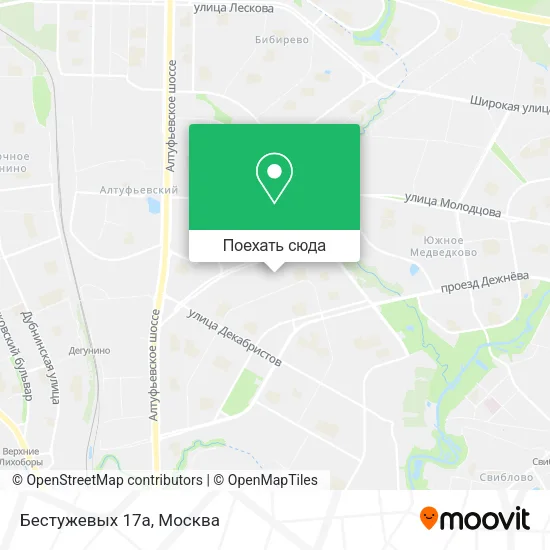 Карта Бестужевых 17а