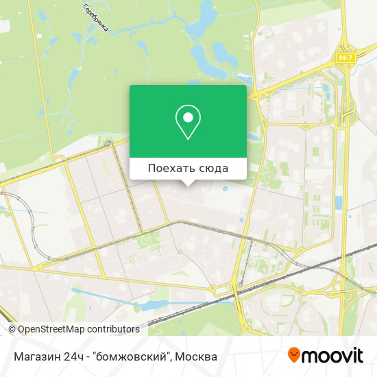 Карта Магазин 24ч - "бомжовский"