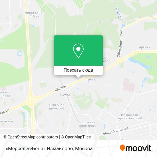 Карта «Мерседес-Бенц» Измайлово