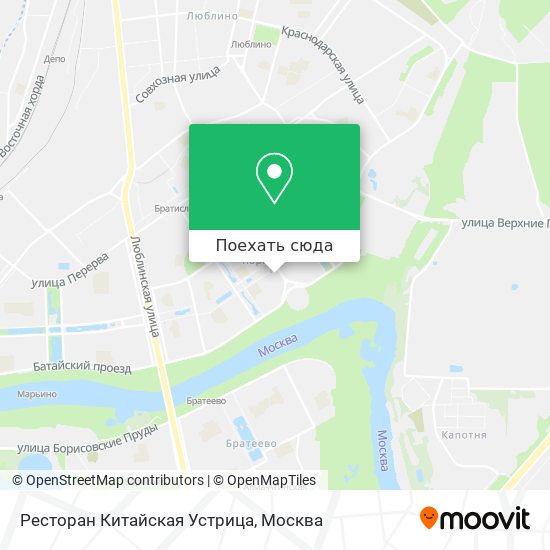 Карта Ресторан Китайская Устрица