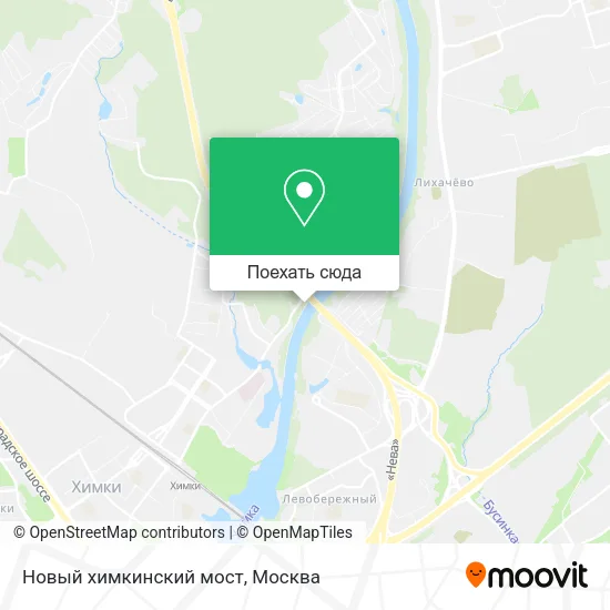 Карта Новый химкинский мост