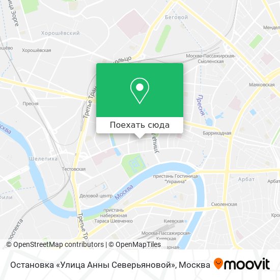 Карта Остановка «Улица Анны Северьяновой»