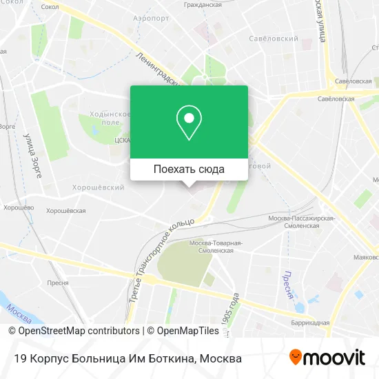 Карта 19 Корпус Больница Им Боткина