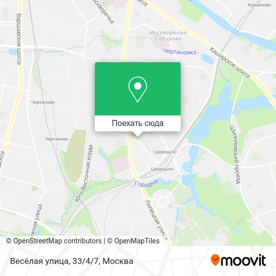 Карта Весёлая улица, 33/4/7