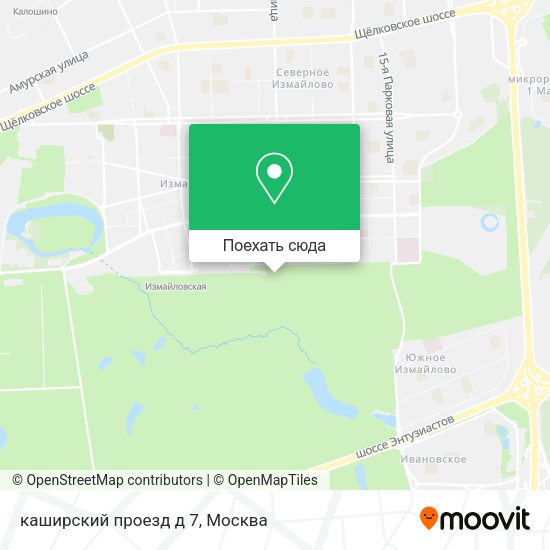 Карта каширский проезд д 7