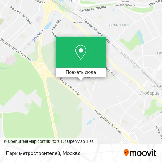 Карта Парк метростроителей