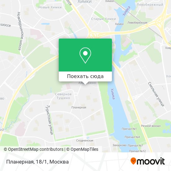 Карта Планерная, 18/1