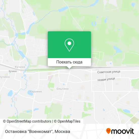 Карта Остановка "Военкомат"