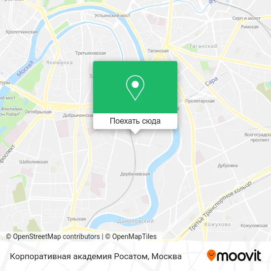 Карта Корпоративная академия Росатом