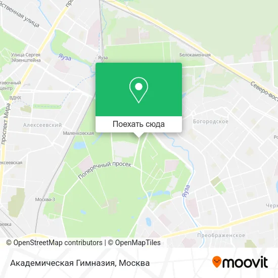 Карта Академическая Гимназия