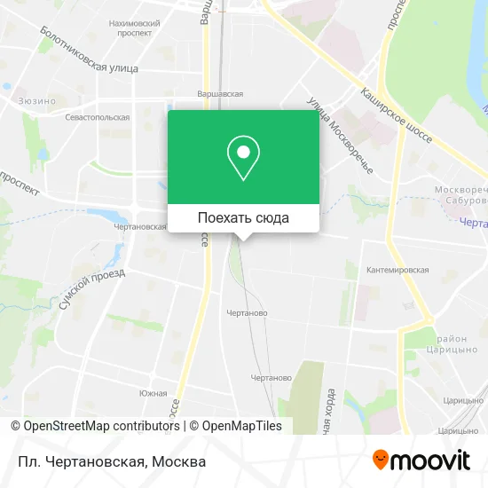 Карта Пл. Чертановская