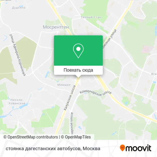 Карта стоянка дагестанских автобусов
