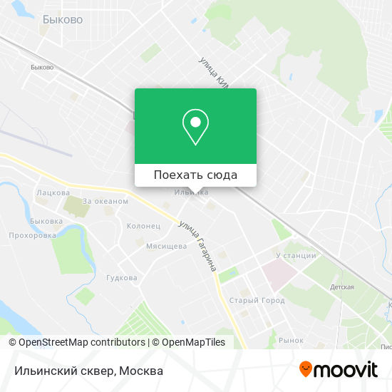 Карта Ильинский сквер