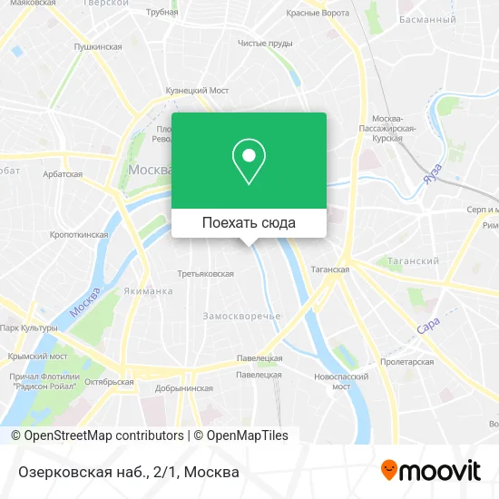 Карта Озерковская наб., 2/1
