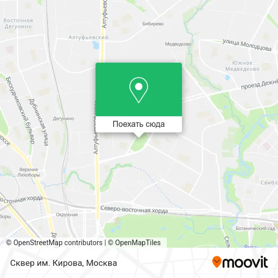 Карта Сквер им. Кирова