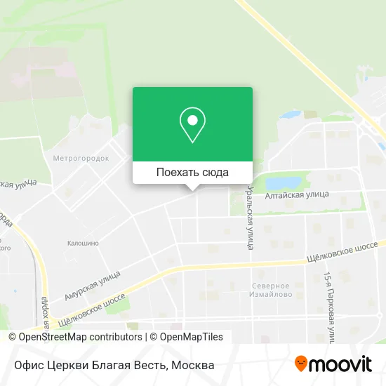 Карта Офис Церкви Благая Весть