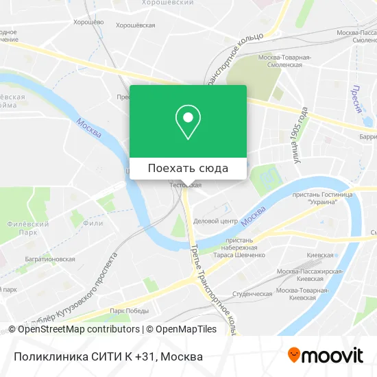 Карта Поликлиника СИТИ К +31