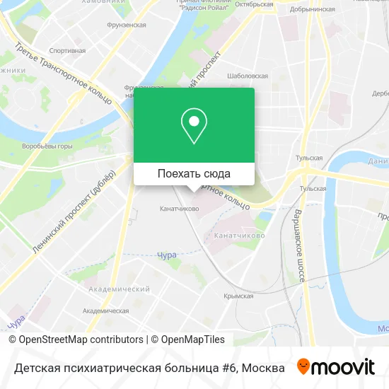 Карта Детская психиатрическая больница #6