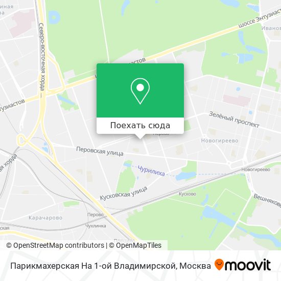 Карта Парикмахерская На 1-ой Владимирской