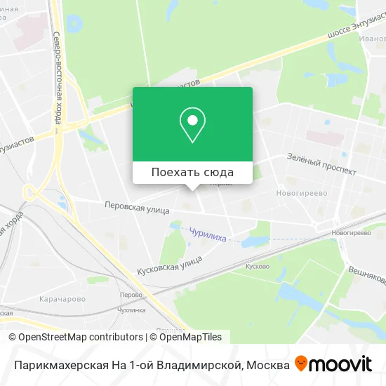 Карта Парикмахерская На 1-ой Владимирской