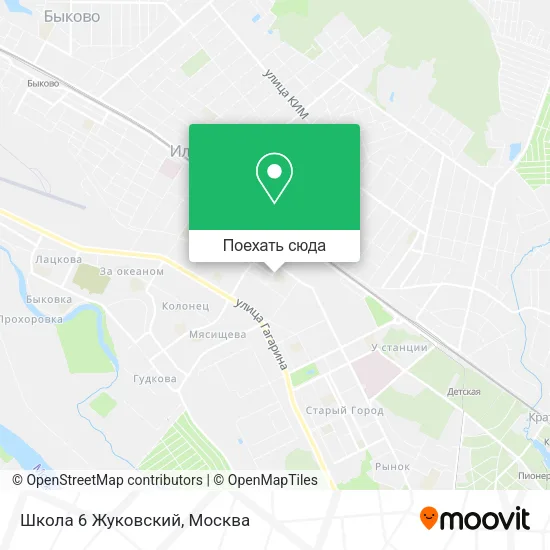 Карта Школа 6 Жуковский