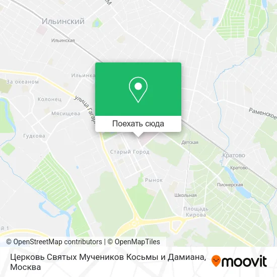 Карта Церковь Святых Мучеников Косьмы и Дамиана