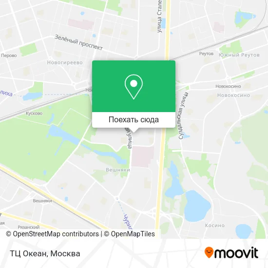 Карта ТЦ Океан