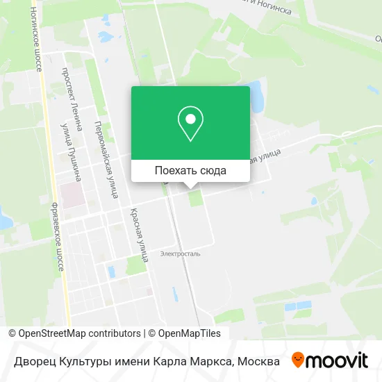 Карта Дворец Культуры имени Карла Маркса