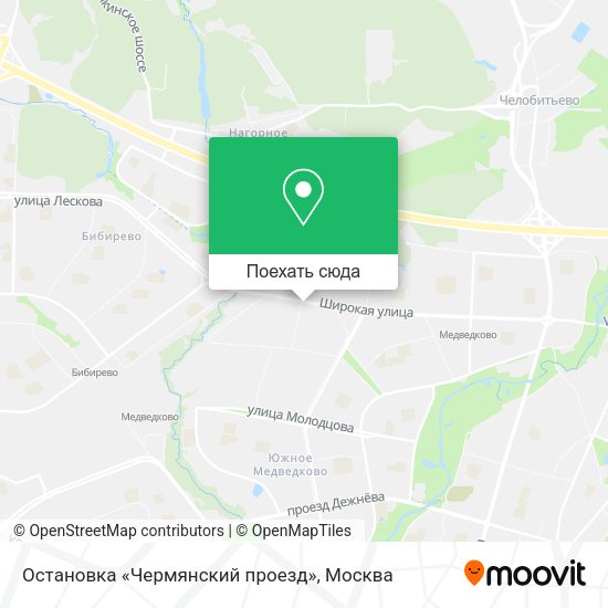 Карта Остановка «Чермянский проезд»