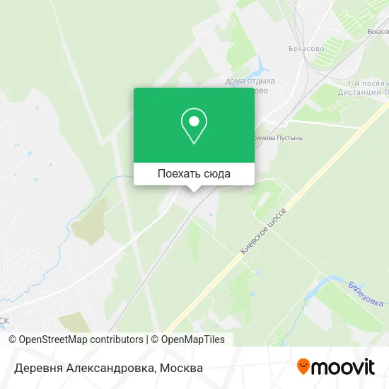 Карта Деревня Александровка